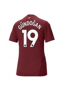 Manchester City Ilkay Gundogan #19 Voetbaltruitje 3e tenue Dames 2024-25 Korte Mouw